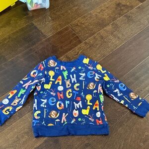 Little sleepies alphabet sweater